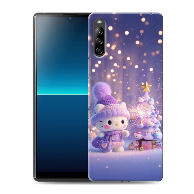 Силиконовый противоударный чехол на Sony Xperia L4 с принтом Новый год Силиконовый противоударный чехол на Sony Xperia L4 с принтом Новый год
