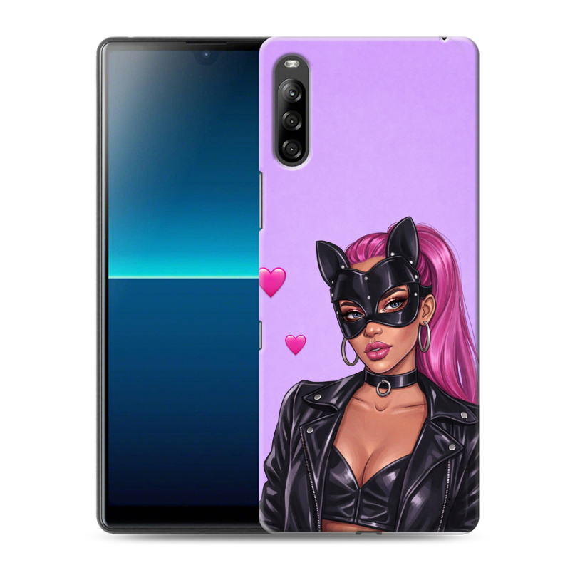 Силиконовый чехол на Sony Xperia L4 с принтом женский Силиконовый чехол на Sony Xperia L4 с принтом женский