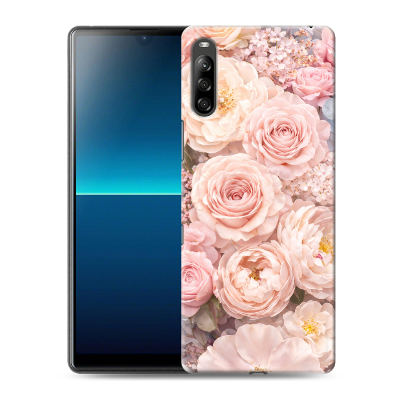 Силиконовый противоударный чехол на Sony Xperia L4 с принтом женский Силиконовый противоударный чехол на Sony Xperia L4 с принтом женский