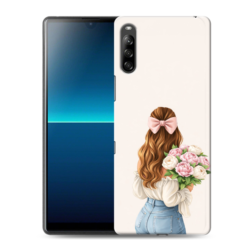 Силиконовый чехол на Sony Xperia L4 с принтом женский Силиконовый чехол на Sony Xperia L4 с принтом женский