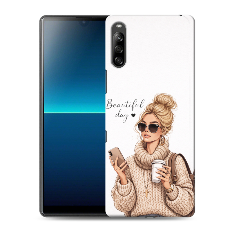 Силиконовый чехол на Sony Xperia L4 с принтом женский Силиконовый чехол на Sony Xperia L4 с принтом женский