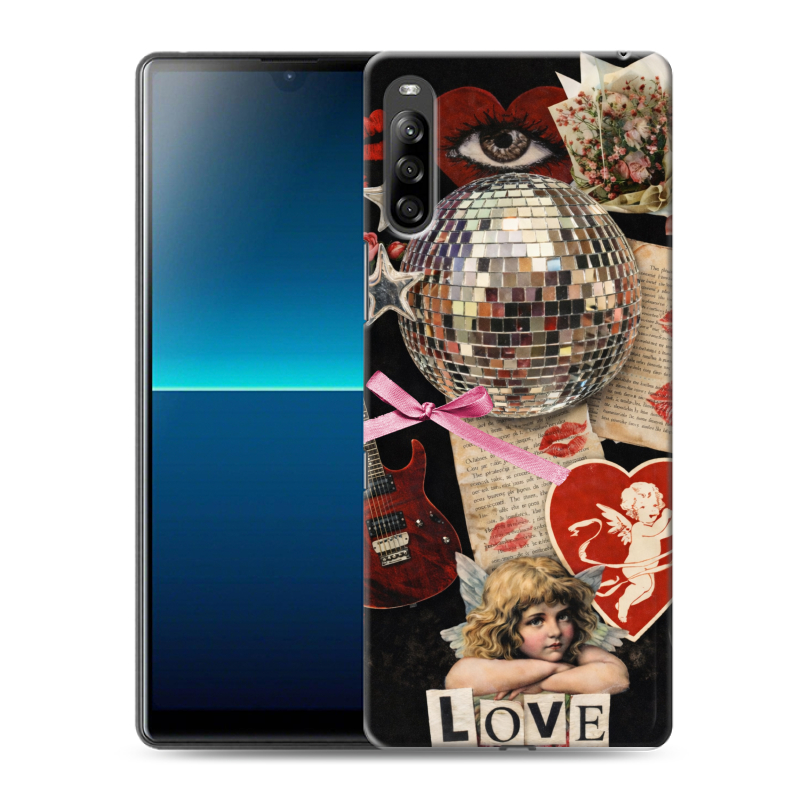 Силиконовый противоударный чехол на Sony Xperia L4 с принтом для девочек Силиконовый противоударный чехол на Sony Xperia L4 с принтом для девочек