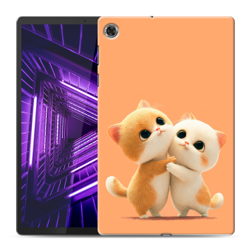 Силиконовый чехол на планшета Lenovo Tab M10 Plus с принтом Милые котики Силиконовый чехол на планшета Lenovo Tab M10 Plus с принтом Милые котики