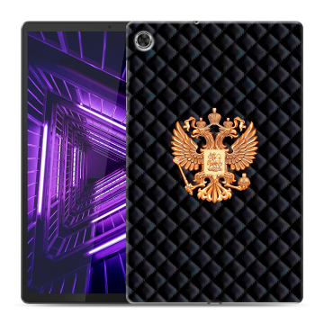 Силиконовый чехол на Lenovo Tab M10 Plus с принтом Герб России принт