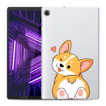Силиконовый чехол на Lenovo Tab M10 Plus с принтом Корги