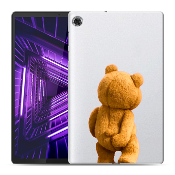 Силиконовый чехол на Lenovo Tab M10 Plus с принтом Медведь