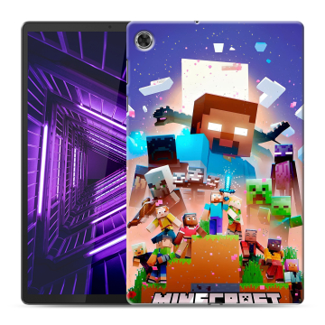 Силиконовый чехол на Lenovo Tab M10 Plus с принтом Майнкрафт Minecraft Силиконовый чехол на Lenovo Tab M10 Plus с принтом Майнкрафт Minecraft