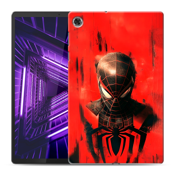 Силиконовый чехол на Lenovo Tab M10 Plus с принтом человек паук spiderman