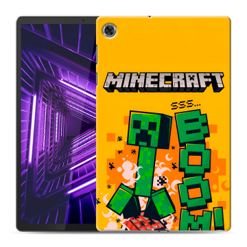 Силиконовый чехол на Lenovo Tab M10 Plus с принтом Майнкрафт Minecraft