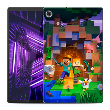 Силиконовый чехол на Lenovo Tab M10 Plus с принтом Майнкрафт Minecraft Силиконовый чехол на Lenovo Tab M10 Plus с принтом Майнкрафт Minecraft