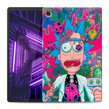 Силиконовый чехол на Lenovo Tab M10 Plus с принтом Рик и Морти Rick Morty