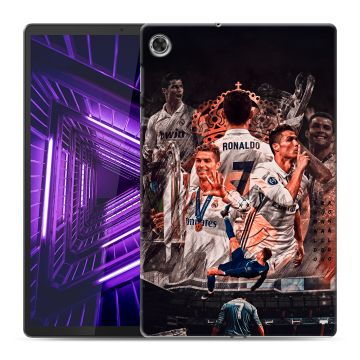 Силиконовый чехол на Lenovo Tab M10 Plus с принтом Реал Роналдо Real Ronaldo