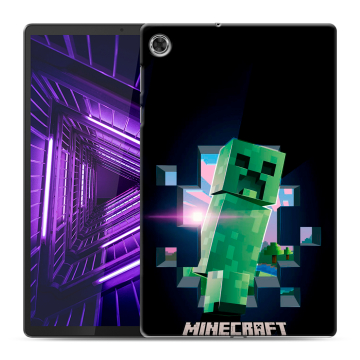 Силиконовый чехол на Lenovo Tab M10 Plus с принтом Майнкрафт Minecraft