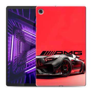 Силиконовый чехол на Lenovo Tab M10 Plus с принтом Мерседес Mercedes AMG Силиконовый чехол на Lenovo Tab M10 Plus с принтом Мерседес Mercedes AMG