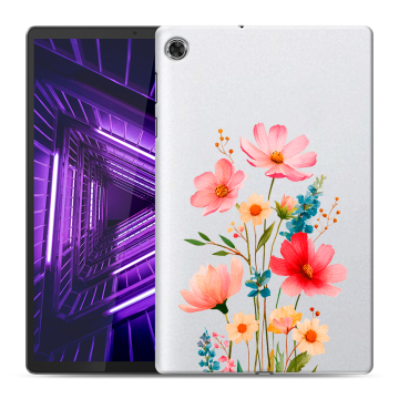Силиконовый чехол на Lenovo Tab M10 Plus с принтом Цветы Силиконовый чехол на Lenovo Tab M10 Plus с принтом Цветы