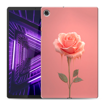 Силиконовый чехол на Lenovo Tab M10 Plus с принтом Розовая роза Силиконовый чехол на Lenovo Tab M10 Plus с принтом Розовая роза