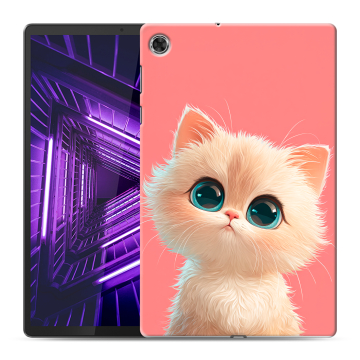 Силиконовый чехол на Lenovo Tab M10 Plus с принтом Розовый котенок Силиконовый чехол на Lenovo Tab M10 Plus с принтом Розовый котенок