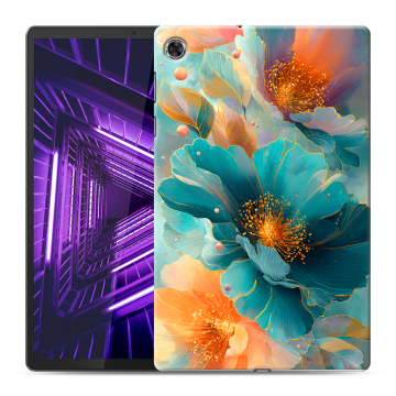 Силиконовый чехол на Lenovo Tab M10 Plus с принтом Цветы Силиконовый чехол на Lenovo Tab M10 Plus с принтом Цветы