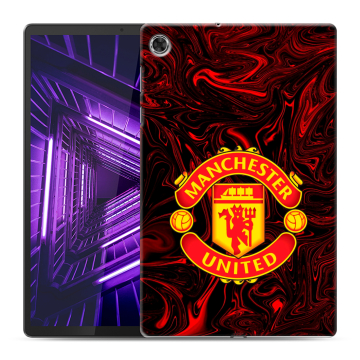 Силиконовый чехол на Lenovo Tab M10 Plus с принтом Manchester United