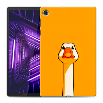 Силиконовый чехол на планшета Lenovo Tab M10 Plus с принтом Смешная утка Силиконовый чехол на планшета Lenovo Tab M10 Plus с принтом Смешная утка