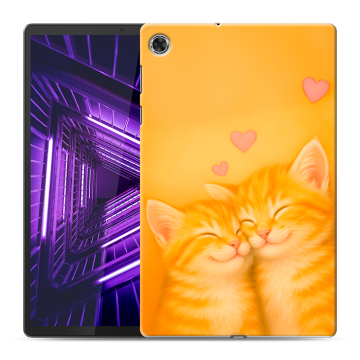 Силиконовый чехол на планшета Lenovo Tab M10 Plus с принтом Милые котята Силиконовый чехол на планшета Lenovo Tab M10 Plus с принтом Милые котята