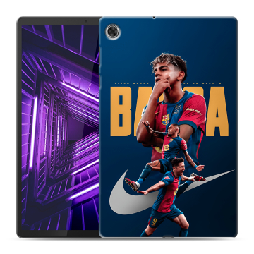 Силиконовый чехол на Lenovo Tab M10 Plus с принтом Барселона Barca Yamal 