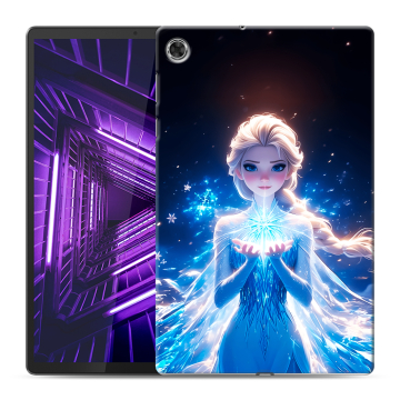 Силиконовый чехол на Lenovo Tab M10 Plus с принтом Холодное сердце Frozen