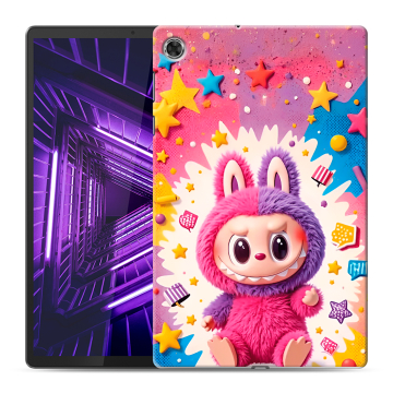 Силиконовый чехол на Lenovo Tab M10 Plus с принтом Labubu Лабубу
