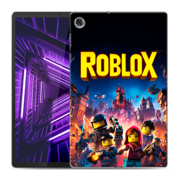 Силиконовый чехол на Lenovo Tab M10 Plus с принтом Roblox Роблокс