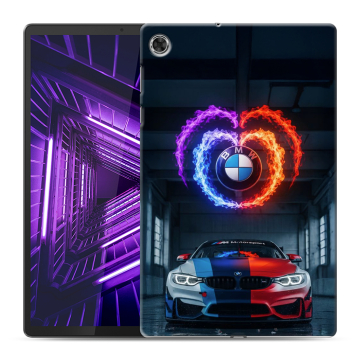 Силиконовый чехол на Lenovo Tab M10 Plus с принтом BMW БМВ