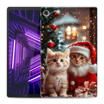 Силиконовый чехол на Lenovo Tab M10 Plus с принтом Новый год