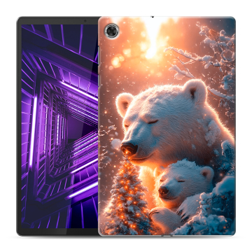 Силиконовый чехол на Lenovo Tab M10 Plus с принтом Новый год