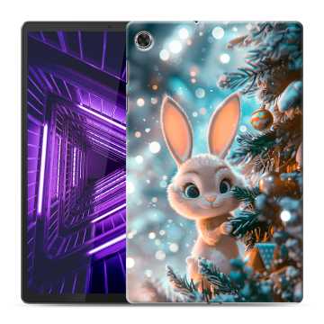 Силиконовый чехол на Lenovo Tab M10 Plus с принтом Новый год