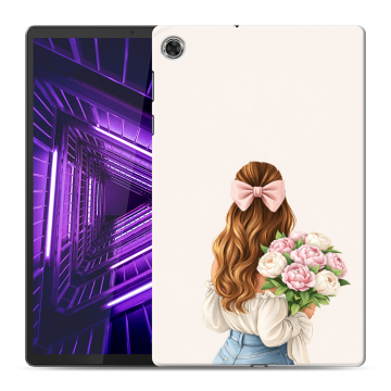 Силиконовый чехол на Lenovo Tab M10 Plus с принтом женский