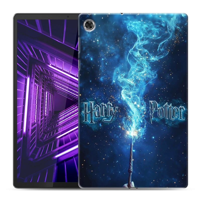 Силиконовый чехол на Lenovo Tab M10 Plus с принтом Harry Potter Гарри Поттер Силиконовый чехол на Lenovo Tab M10 Plus с принтом Harry Potter Гарри Поттер