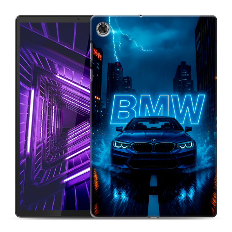 Силиконовый чехол на Lenovo Tab M10 Plus с принтом BMW БМВ Силиконовый чехол на Lenovo Tab M10 Plus с принтом BMW БМВ