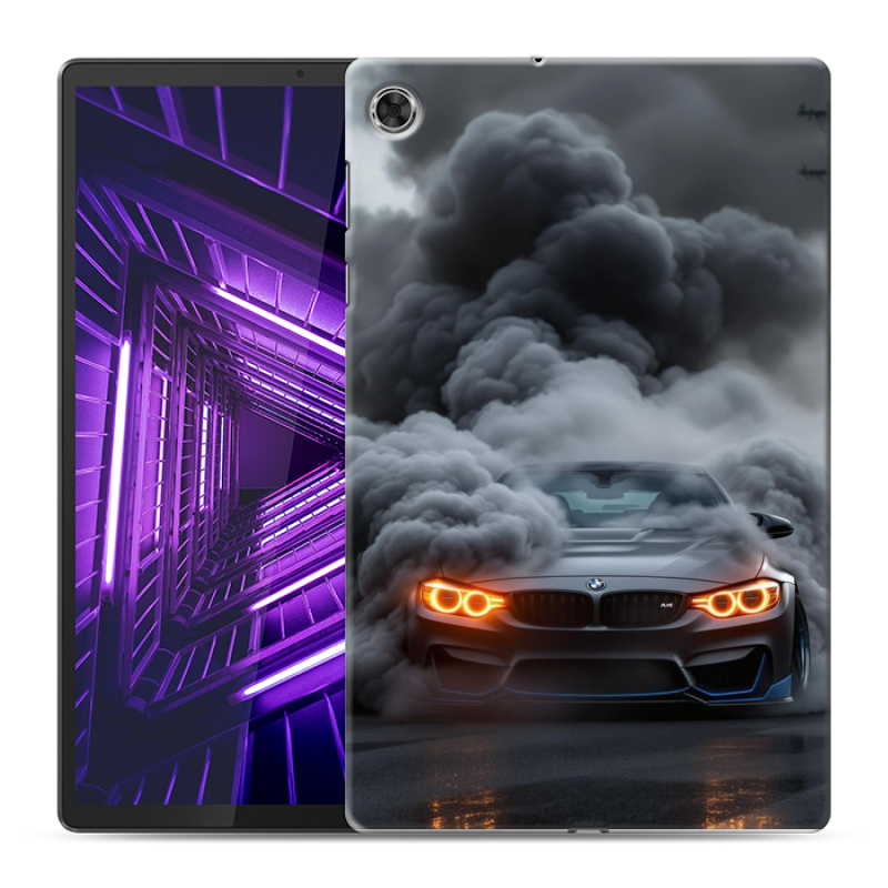 Силиконовый чехол на Lenovo Tab M10 Plus с принтом BMW БМВ Силиконовый чехол на Lenovo Tab M10 Plus с принтом BMW БМВ