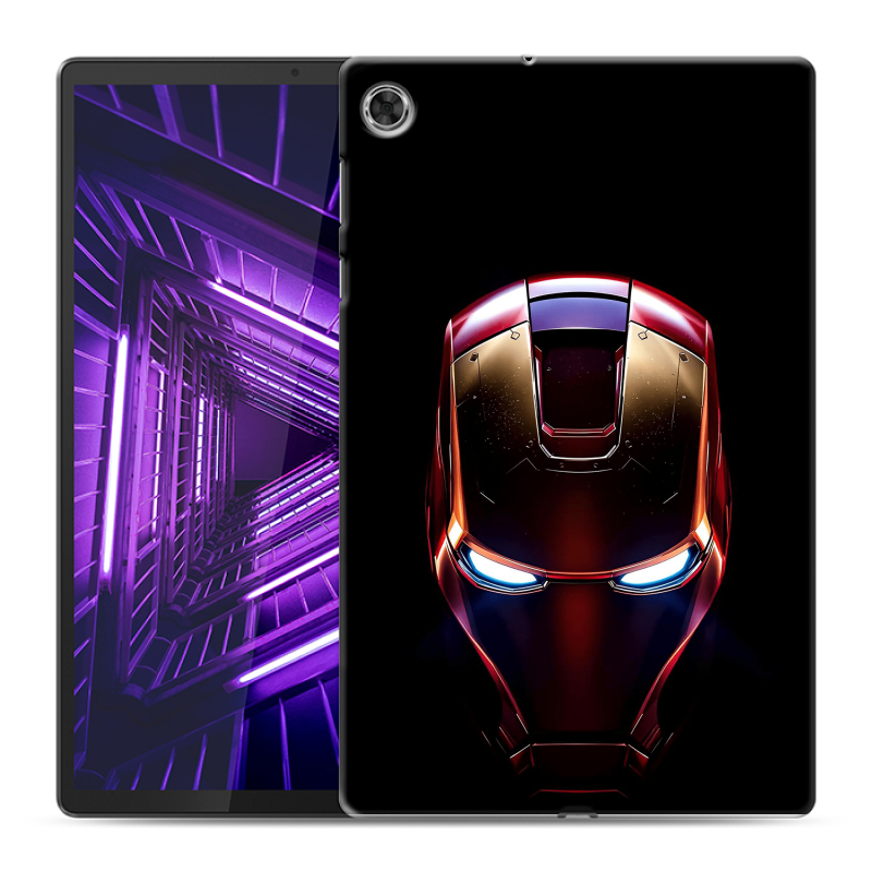 Силиконовый чехол на Lenovo Tab M10 Plus с принтом IronMan Железный человек Силиконовый чехол на Lenovo Tab M10 Plus с принтом IronMan Железный человек