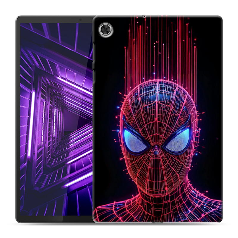 Силиконовый чехол на Lenovo Tab M10 Plus с принтом Spiderman Человек паук Силиконовый чехол на Lenovo Tab M10 Plus с принтом Spiderman Человек паук