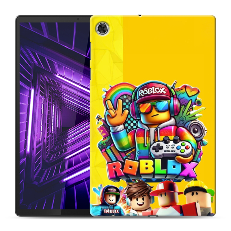Силиконовый чехол на Lenovo Tab M10 Plus с принтом Roblox Роблокс Силиконовый чехол на Lenovo Tab M10 Plus с принтом Roblox Роблокс