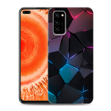 Силиконовый чехол на Huawei Honor View 30 Pro с принтом Геометрия неона Силиконовый чехол на Huawei Honor View 30 Pro с принтом Геометрия неона