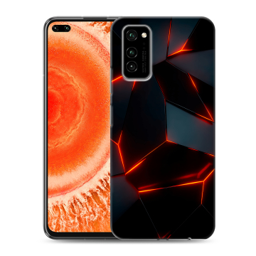 Силиконовый чехол на Huawei Honor View 30 Pro с принтом Яркие абстракции Силиконовый чехол на Huawei Honor View 30 Pro с принтом Яркие абстракции