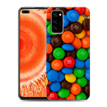 Силиконовый чехол на Huawei Honor View 30 Pro с принтом Конфеты Силиконовый чехол на Huawei Honor View 30 Pro с принтом Конфеты