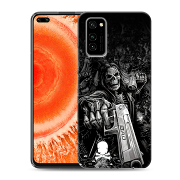 Силиконовый чехол на Huawei Honor View 30 Pro с принтом Скелет Силиконовый чехол на Huawei Honor View 30 Pro с принтом Скелет