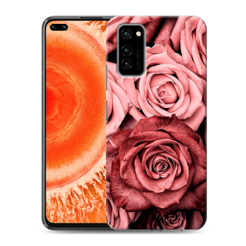 Силиконовый чехол на Huawei Honor View 30 Pro с принтом Цветы розы Силиконовый чехол на Huawei Honor View 30 Pro с принтом Цветы розы