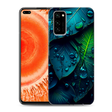Силиконовый чехол на Huawei Honor View 30 Pro с принтом Листья Силиконовый чехол на Huawei Honor View 30 Pro с принтом Листья