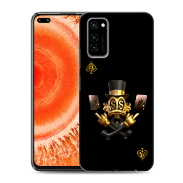 Силиконовый чехол на Huawei Honor View 30 Pro с принтом Золотой скрудж макдак