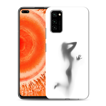 Силиконовый чехол на Huawei Honor View 30 Pro с принтом Силуэт