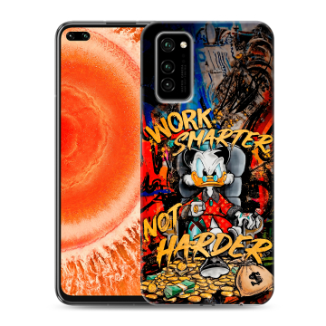 Силиконовый чехол на Huawei Honor View 30 Pro с принтом Дональд Дак Деньги Силиконовый чехол на Huawei Honor View 30 Pro с принтом Дональд Дак Деньги