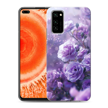 Силиконовый чехол на Huawei Honor View 30 Pro с принтом Розы цветы Силиконовый чехол на Huawei Honor View 30 Pro с принтом Розы цветы